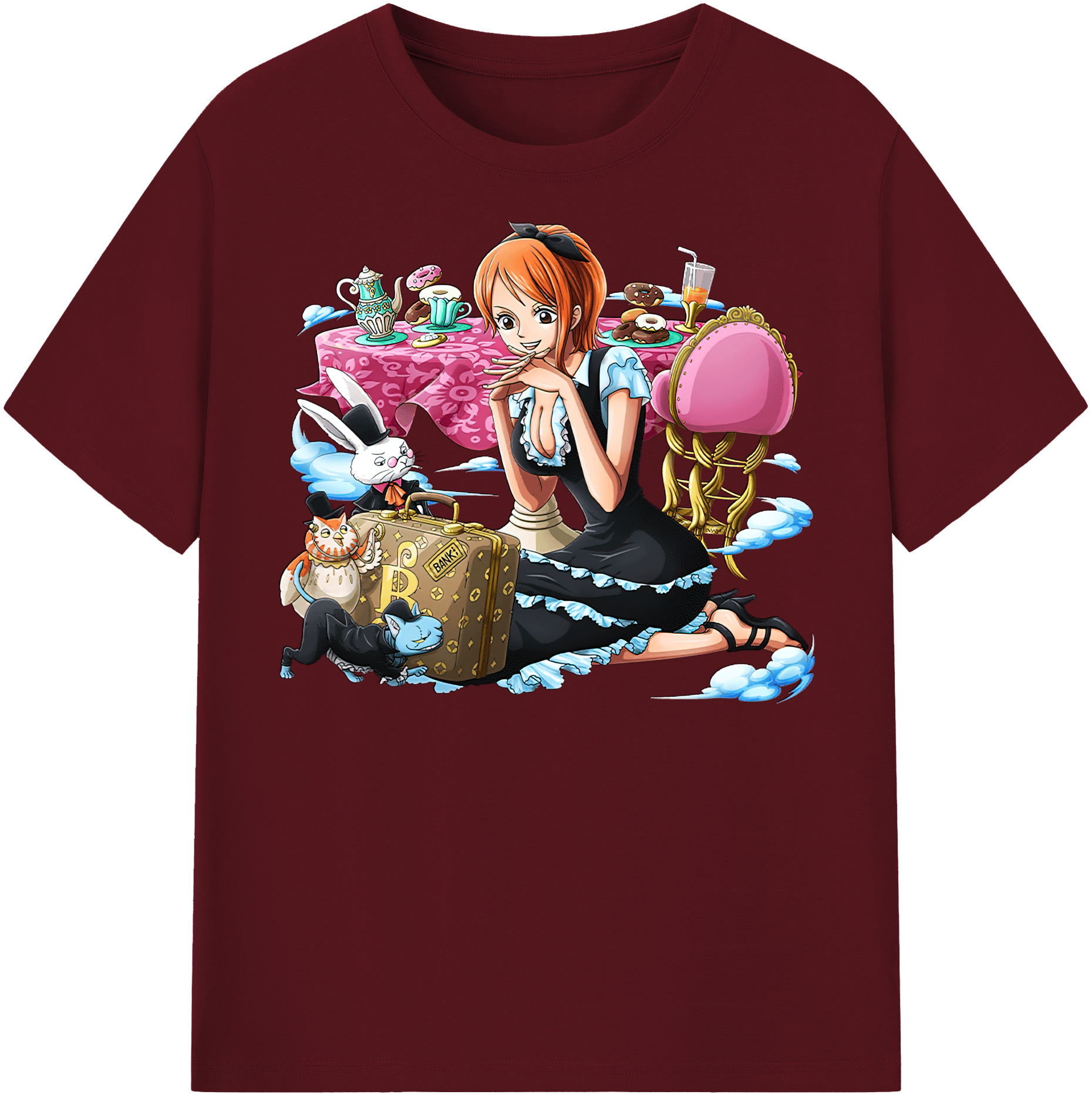 ワンピース ナミ ONE PIECE Nami 綿100％半袖Tシャツ（フロントプリント）